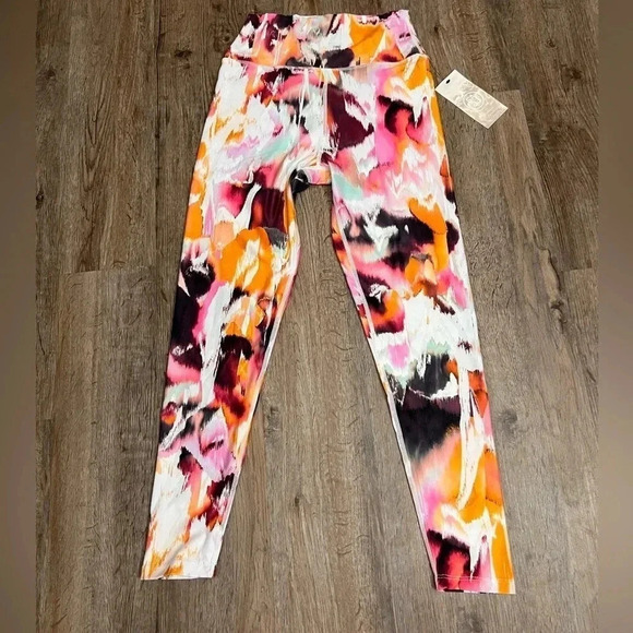 Sage Collective • 7/8 High Rise Multicolor Leggings - Picture 10 of 11